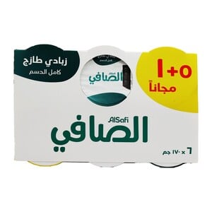 اشتري قم بشراء الصافي زبادي طازج كامل الدسم 6 × 170جم Online at Best Price من الموقع - من لولو هايبر ماركت Plain Yoghurt في الكويت