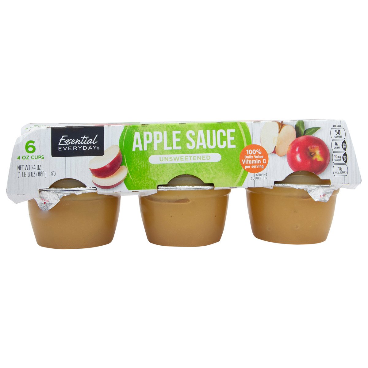 Essential Everyday Unsweetened Apple Sauce 680 g