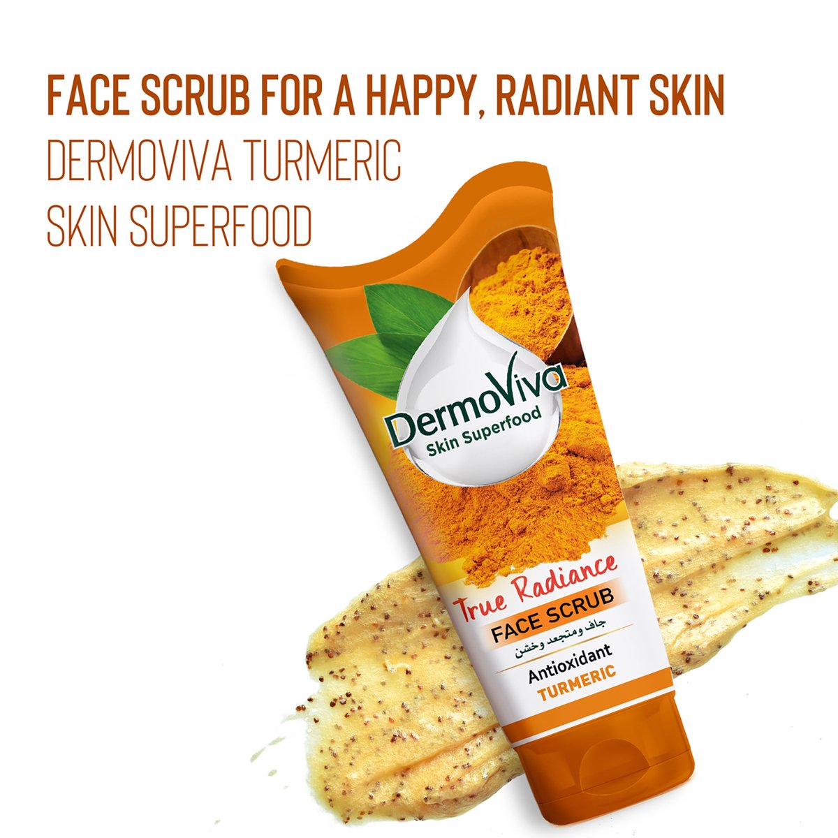 Dermoviva Turmeric True Radiance Antioxidant Face Scrub 150ml