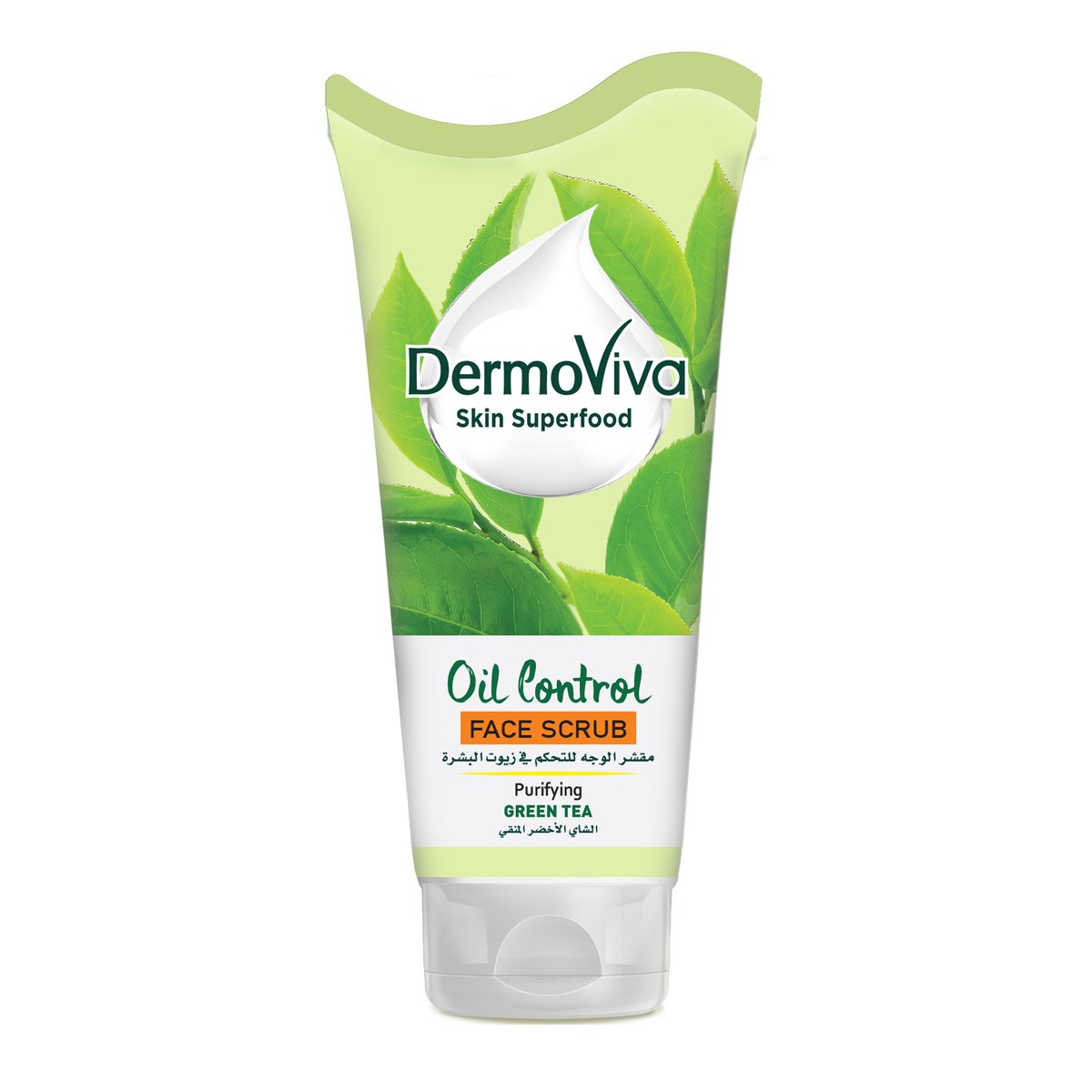 DermoViva Oil Control Purifying Green Tea Face Scrub 150 ml