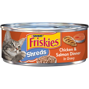 Friskies Shreds Chicken & Salmon Dinner In Gravy 156g
