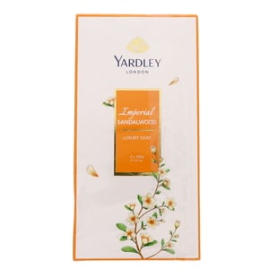 Buy Yardley Imperial Sandalwood Luxury Soap 3 x 100 g Online at Best Price | Bath Soaps | Lulu KSA in UAE