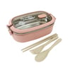 Lulu Wheat Stainless Steel Lunch Box With Cutlery 4121