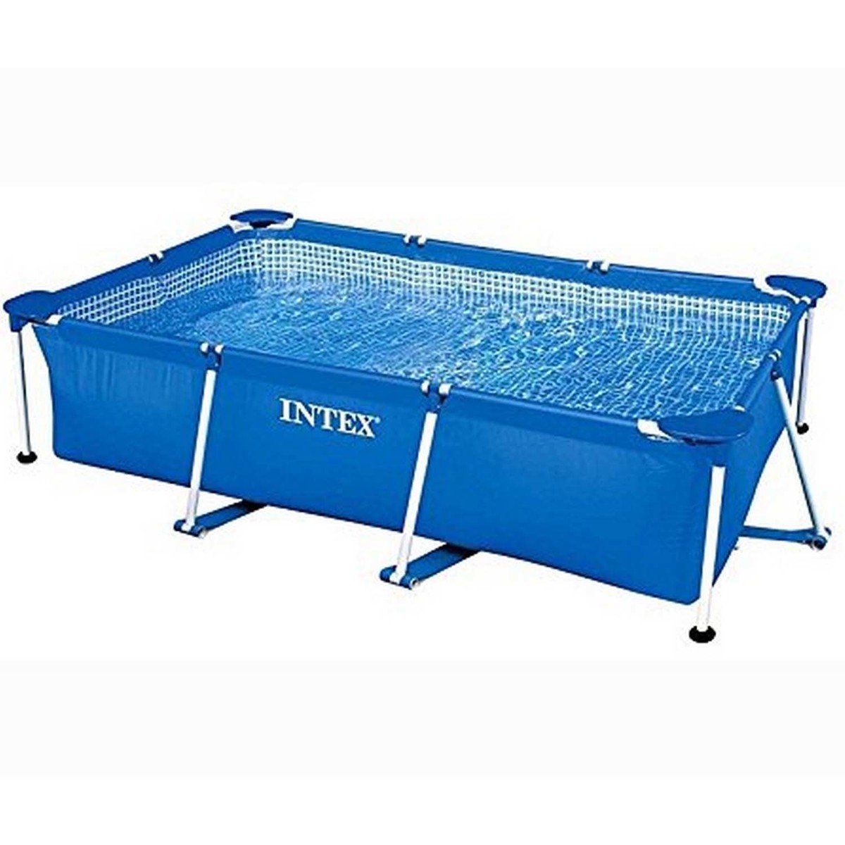 Intex Metal Frame Rectangular Pool - Blue L 260 x B 160 x H 65 cm