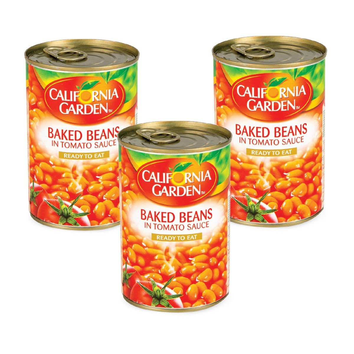 California Garden Baked Beans In Tomato Sauce 3 x 420g