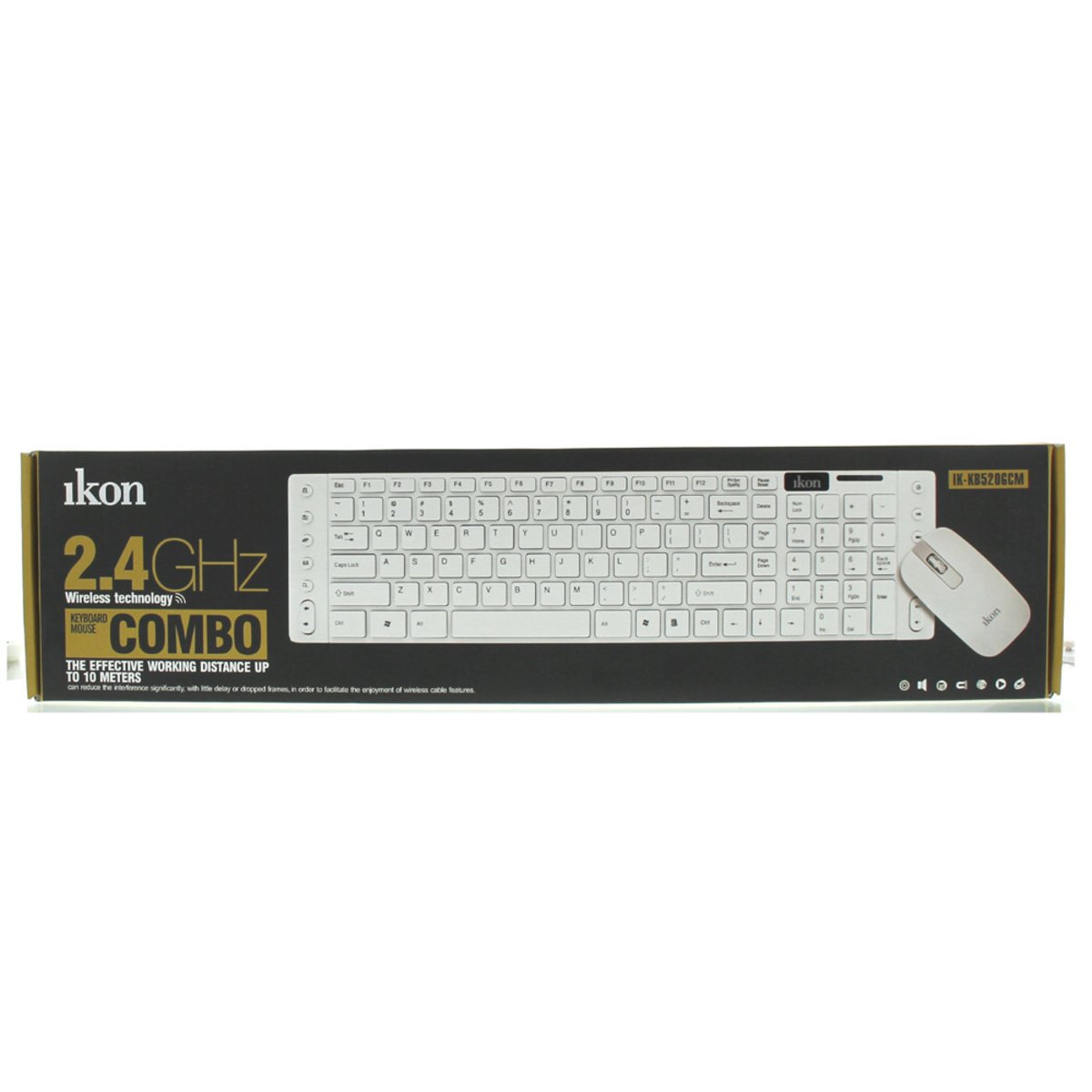 Ikon Wireless keyboard IKKB520GCM + Mouse