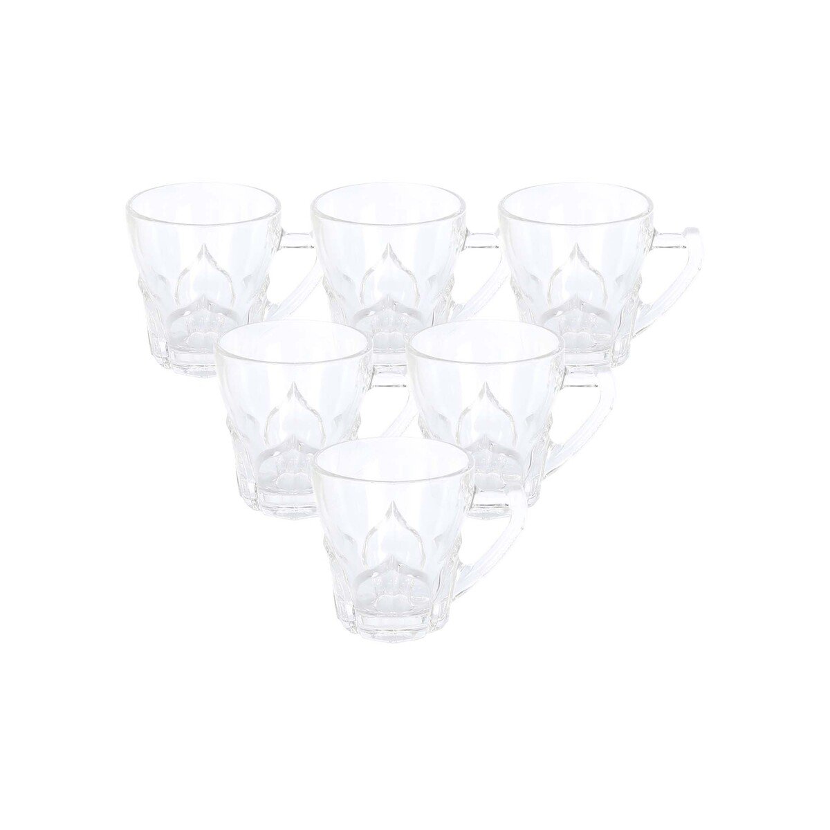 Silica Glass Tea Cup Set 6pcs