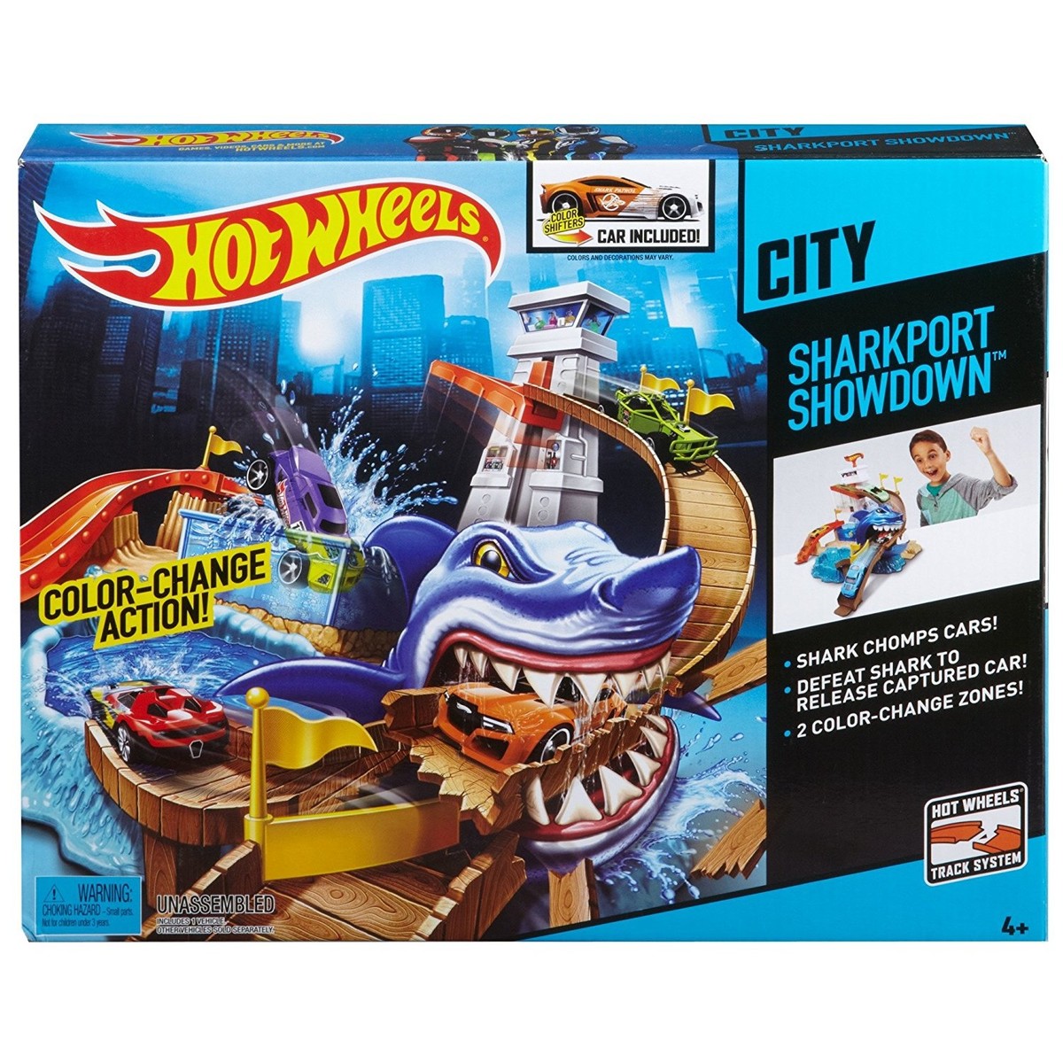 Hot Wheels Colour Shifters Sharkport Showdown Playset BGK04