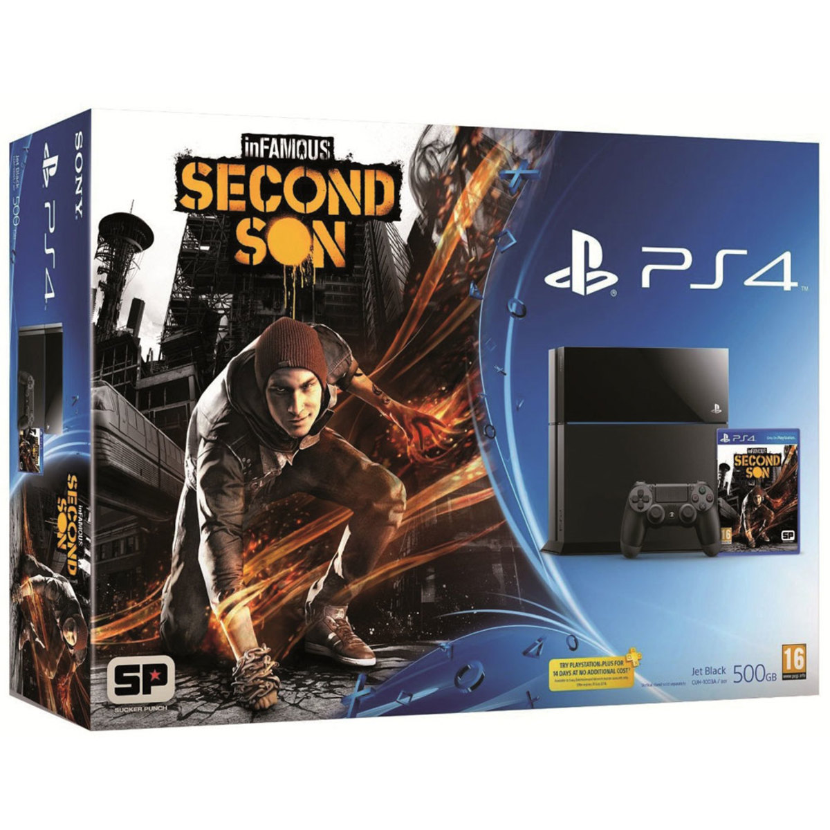 Sony PS4 500GB + Infamous Second Son