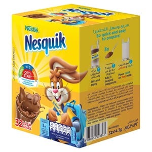 Nestle Nesquik Chocolate Milk Powder 32 x 14.3g