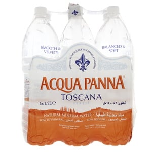 Buy Acqua Panna Toscana Bottled Natural Mineral Water 1.5 Litres Online at Best Price | Mineral/Spring water | Lulu KSA in Kuwait