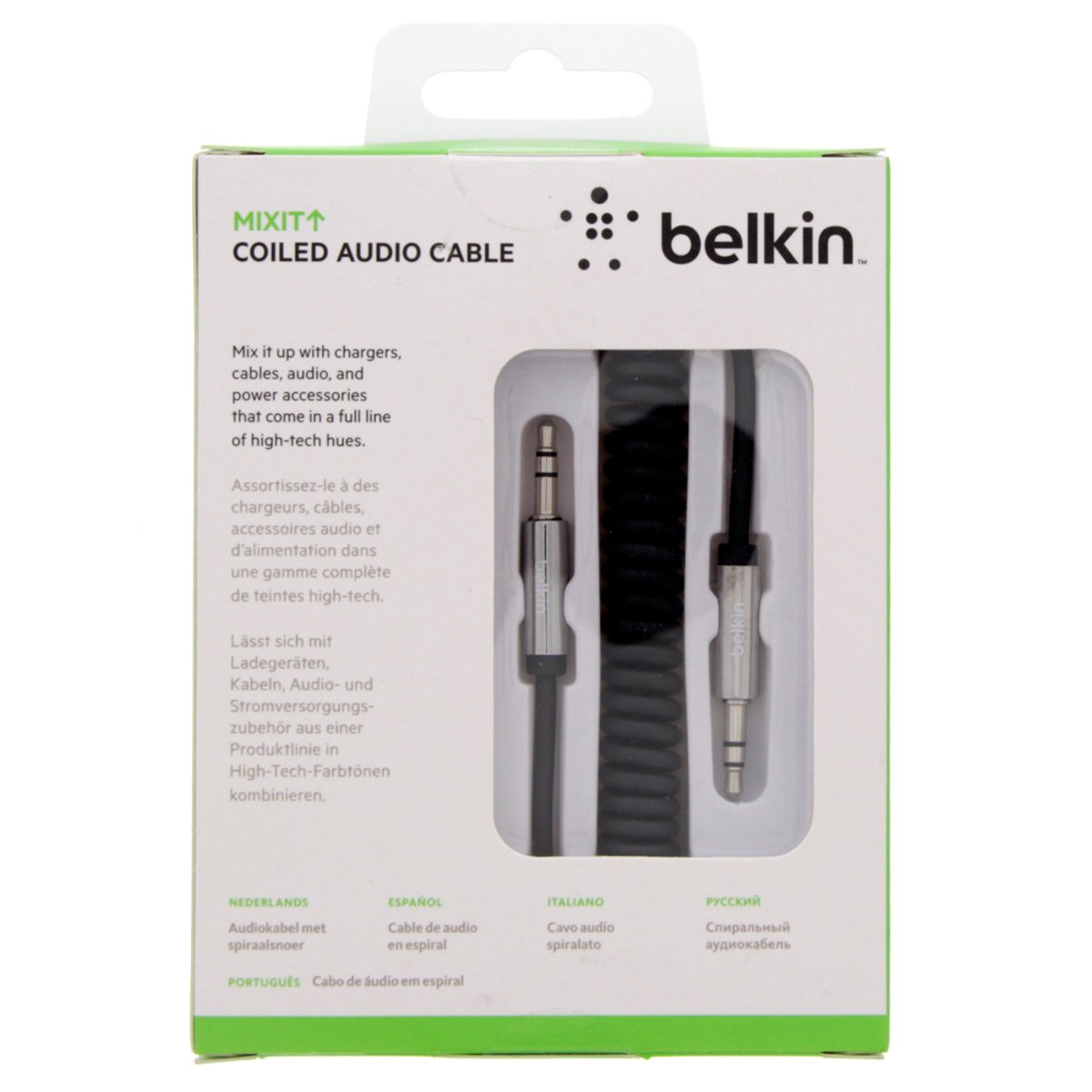 Belkin Mixit Coiled AUX Stereo Cable AV10126