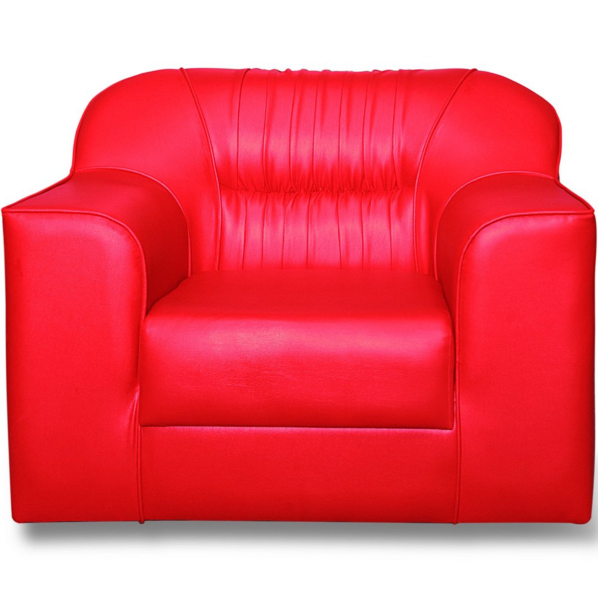 Design Plus Sofa Set 5 Seater (3+1+1) Red