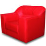 Design Plus Sofa Set 5 Seater (3+1+1) Red