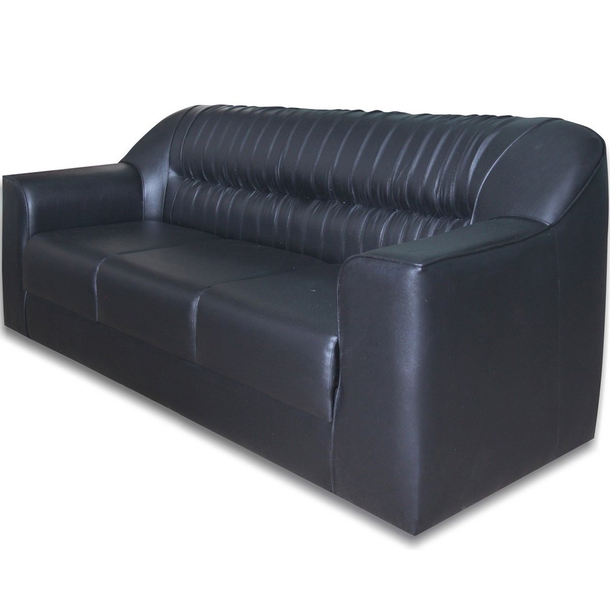 Design Plus Sofa Set 5 Seater (3+1+1) Black