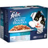 Purina Felix Wet Cat Food Doubly Delicious Fish Selection In Jelly 12 x 100 g