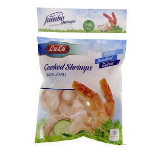 LuLu Frozen Cooked Shrimps Jumbo 500 g
