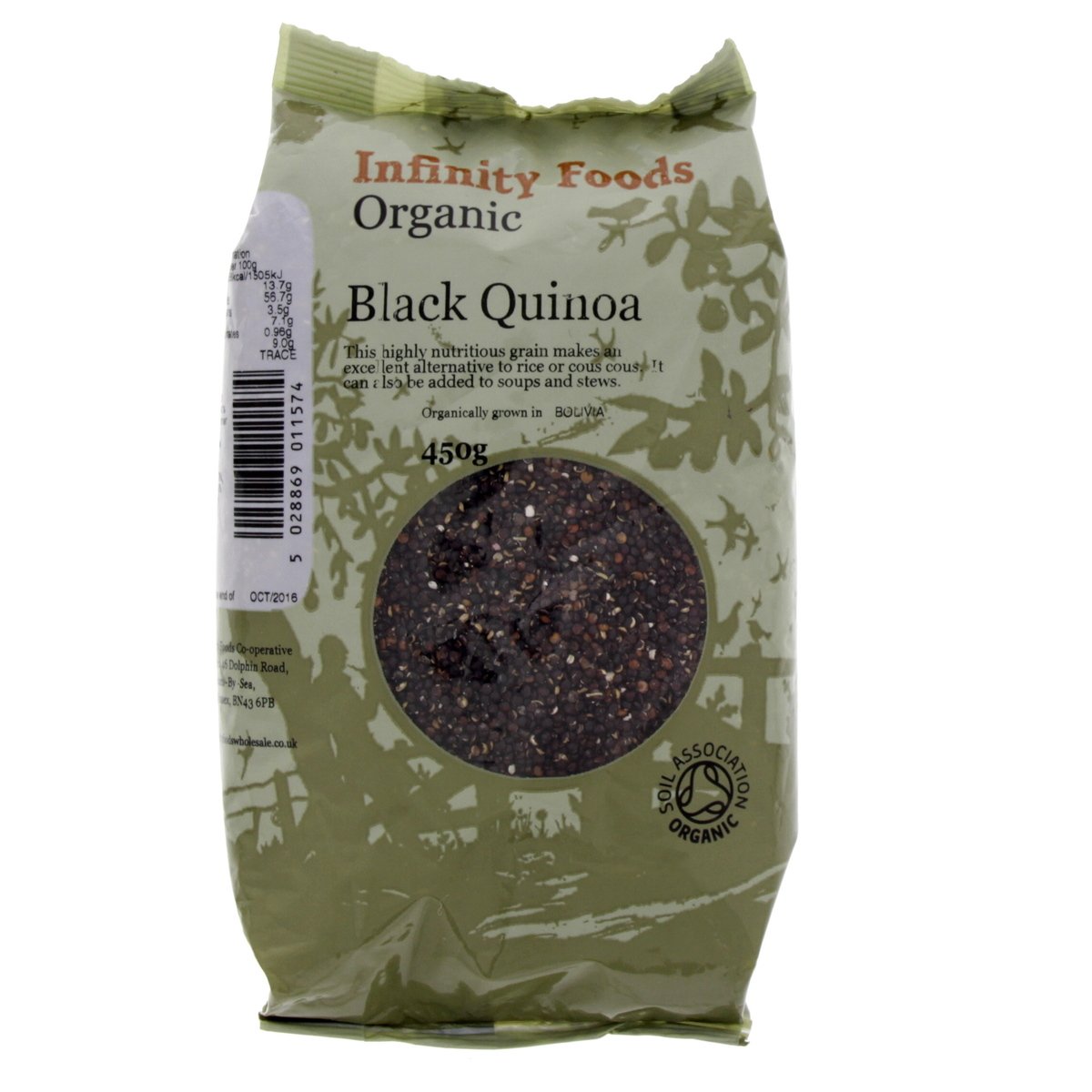Infinity Foods Organic Black Quinoa 450 g