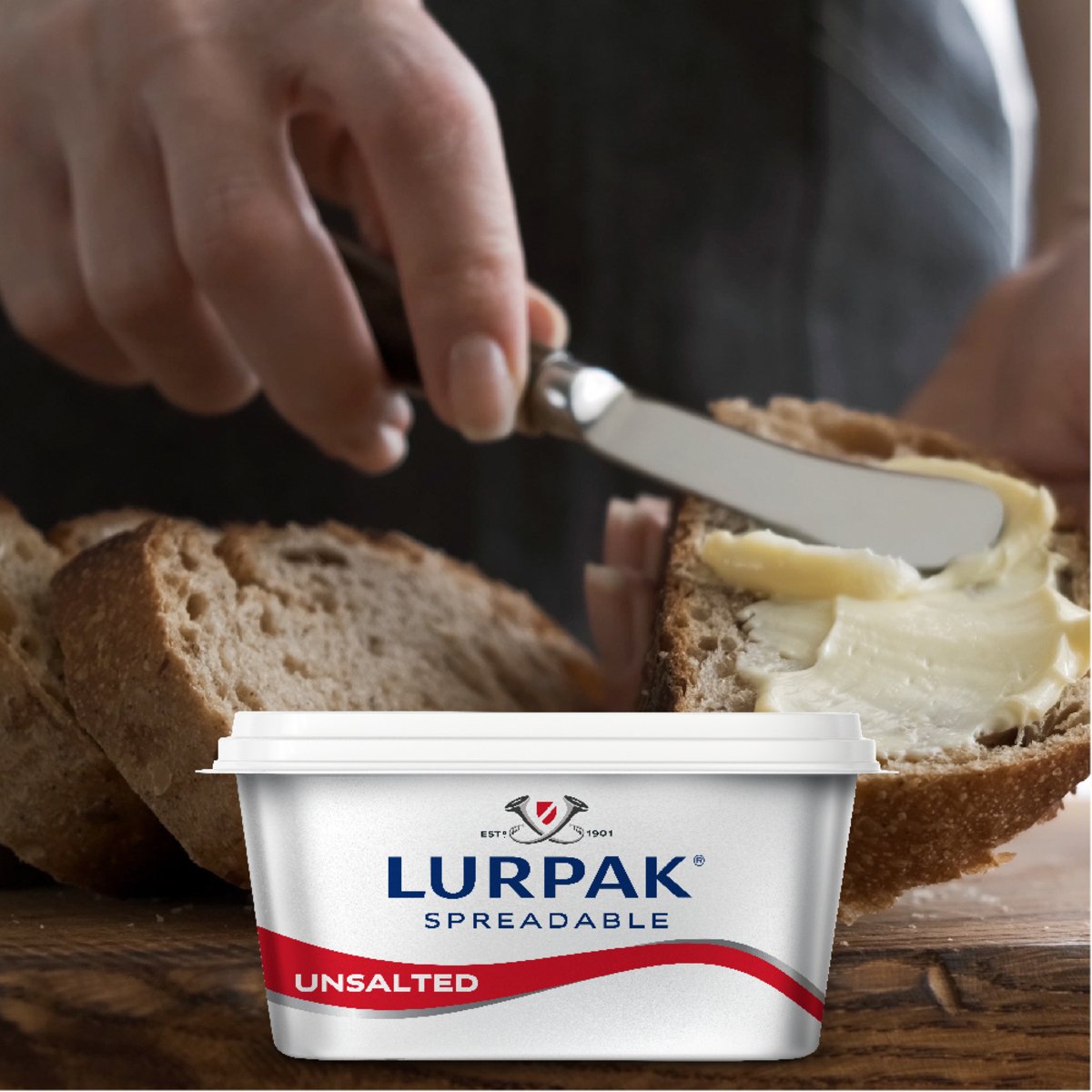 Lurpak Spreadable Butter Unsalted 250 g