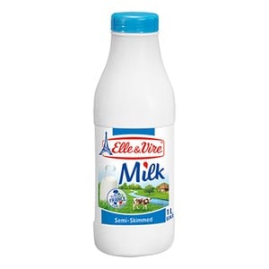 Elle And Vire Semi Skimmed Milk 1Litre
