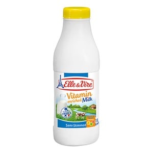 Elle And Vire Vitamin Milk Semi Skimmed 1Litre