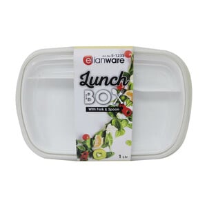 Elianware Lunch Box Bento With Cutlery  E1235