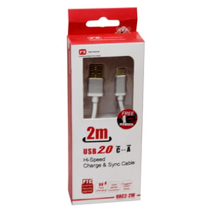 PX USB 2.0 Charger Type A to C 2M White
