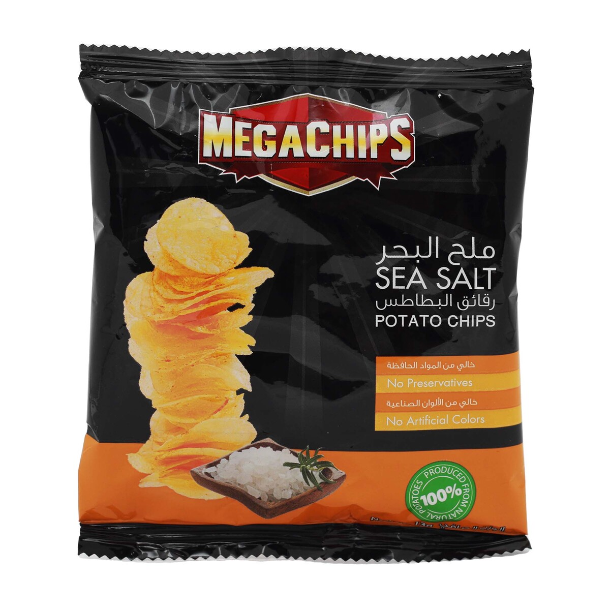 Mega Potato Chips Sea Salt 13g