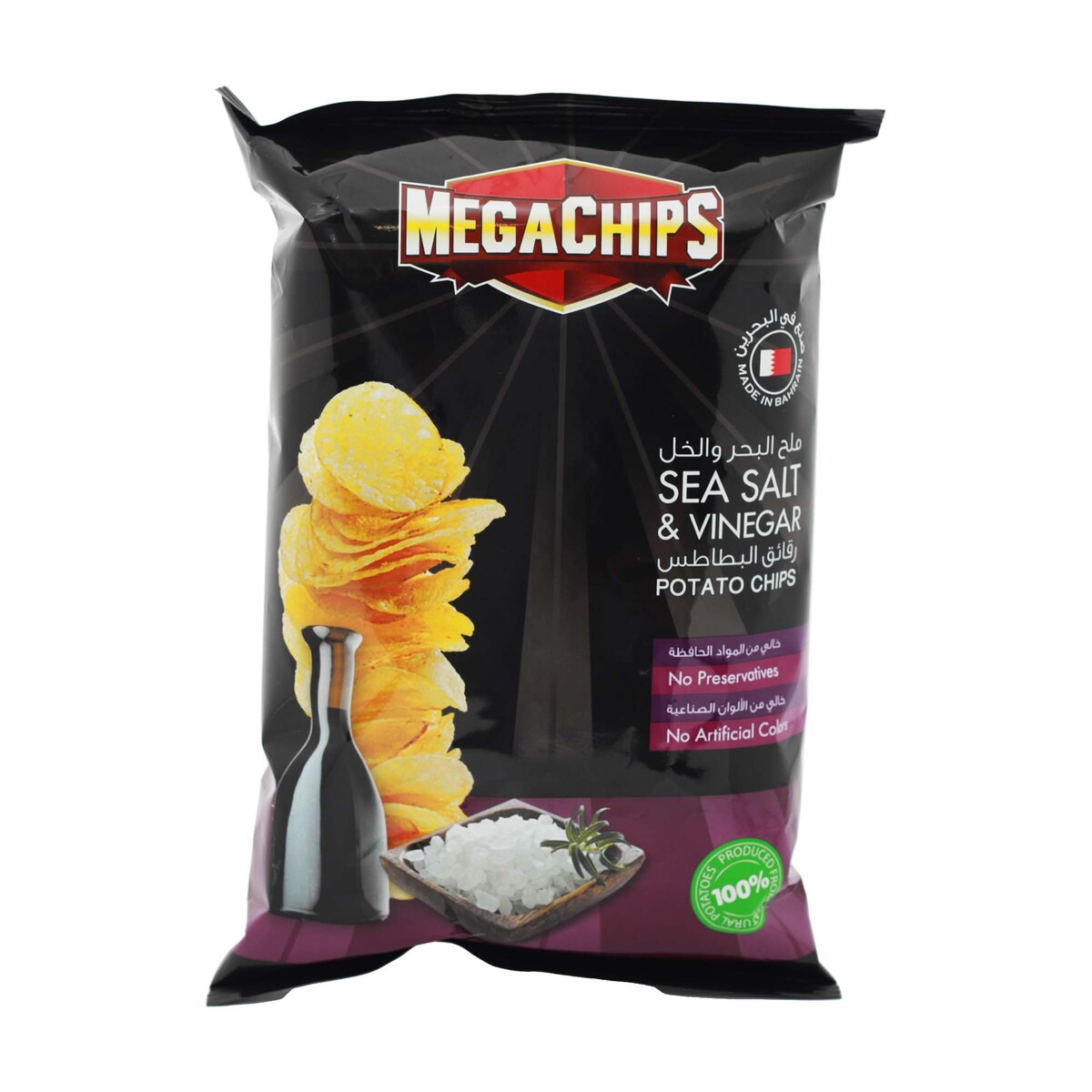 Mega Potato Chips Salt & Vinegar 90g
