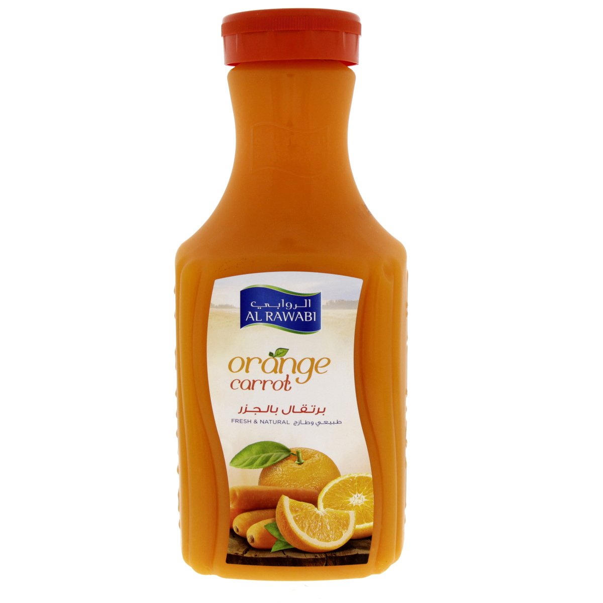 الروابي عصير البرتقال و الجزر طبيعي وطازج 1.75 لتر
