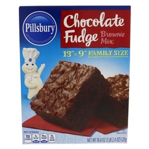 Buy Pillsbury Chocolate Fudge Brownie Mix 521 g Online at Best Price | Cake & Dessert Mixes | Lulu Kuwait in UAE