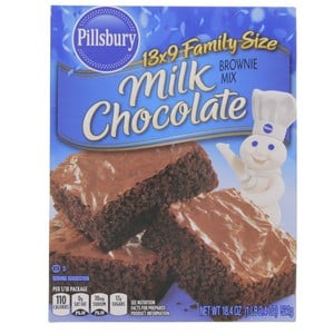 Buy Pillsbury Milk Chocolate Brownie Mix 521 g Online at Best Price | Cake & Dessert Mixes | Lulu Kuwait in Kuwait