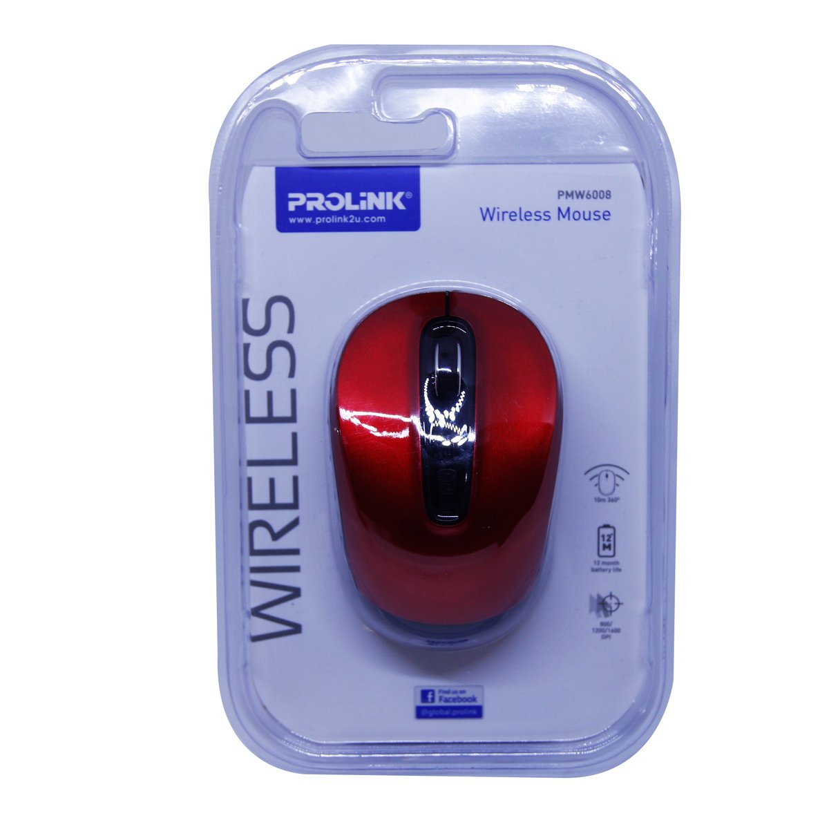 Prolink Mouse Wireless PMW6008 Red