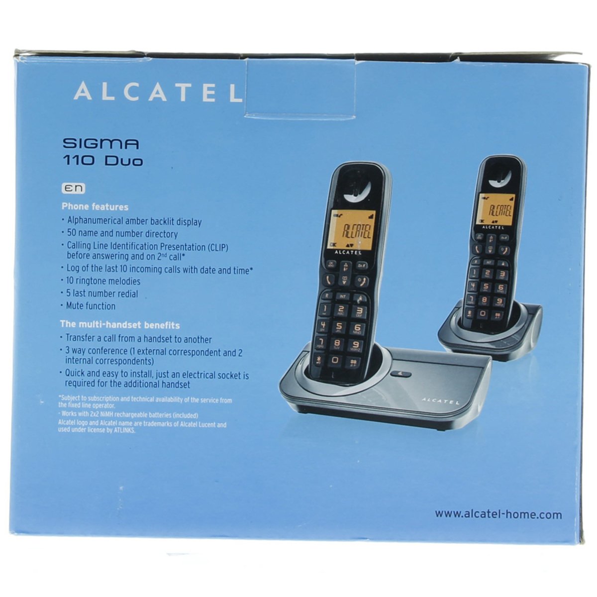 Alcatel Cordless Phone Sigma 110DUO