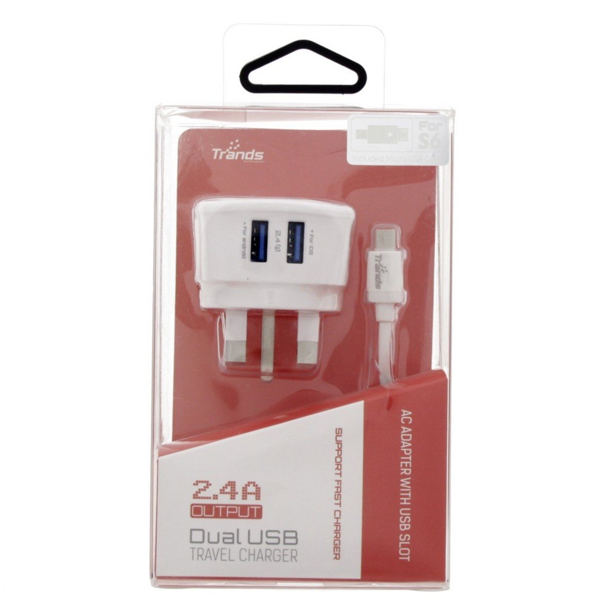 Trands Dual USB Micro Charger TR-PC132