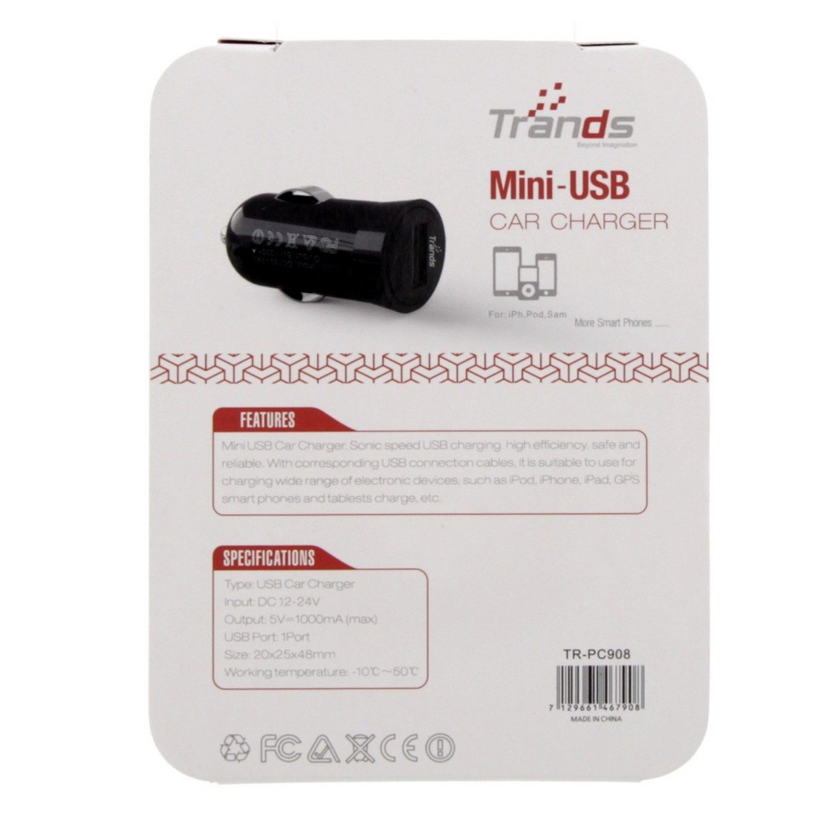 Trands USB Charger TR-PC908