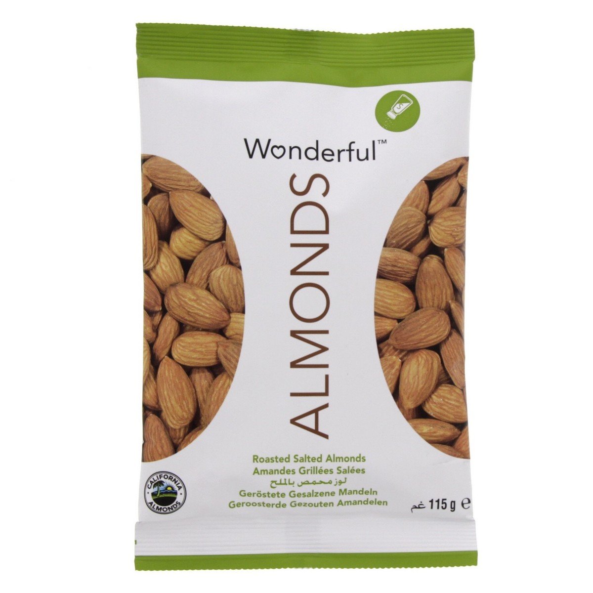 Buy Wonderful Roasted Salted Almonds 115 g Online at Best Price | Nuts Processed | Lulu Kuwait in Kuwait