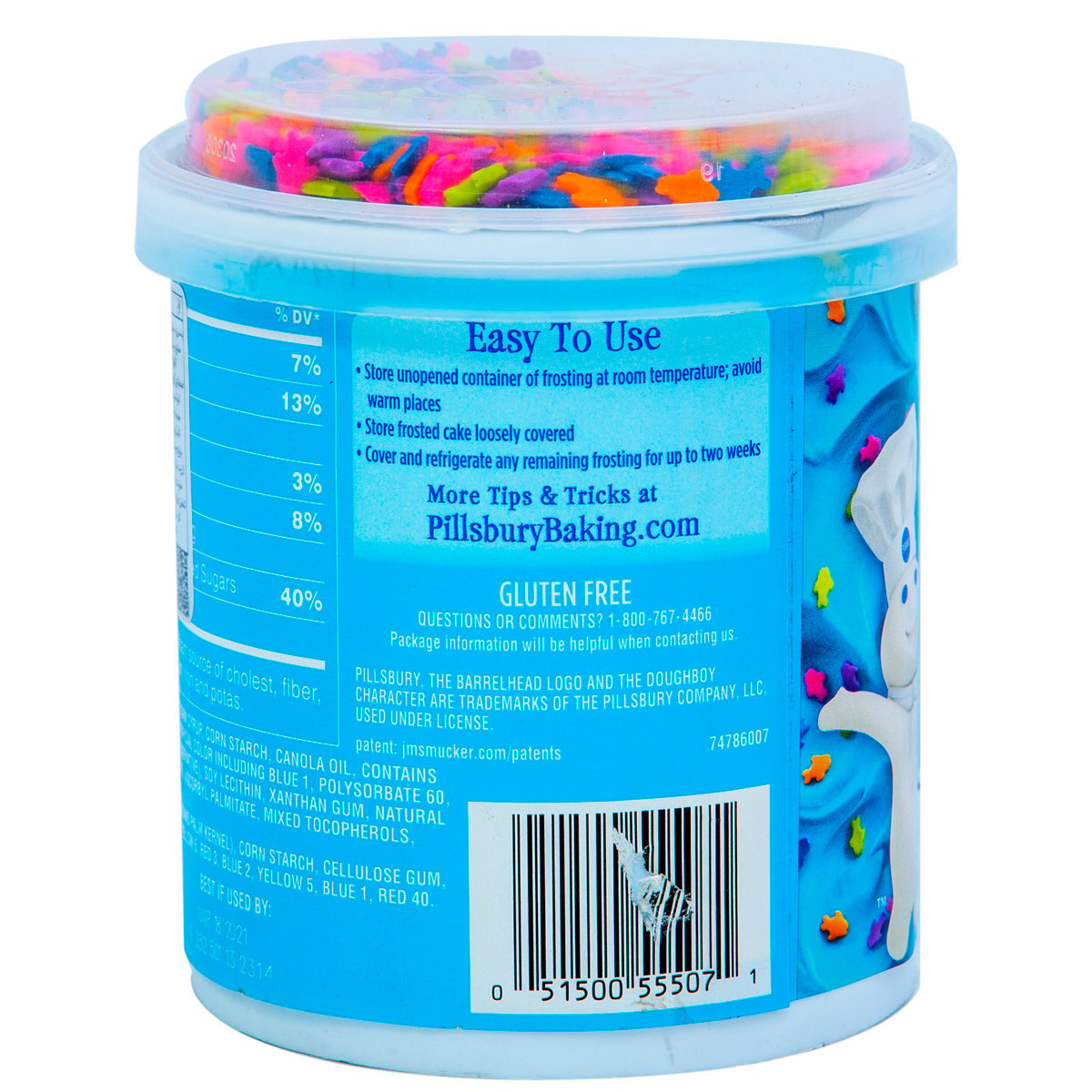 Pillsbury Funfetti Aqua Blue Vanilla 442 g