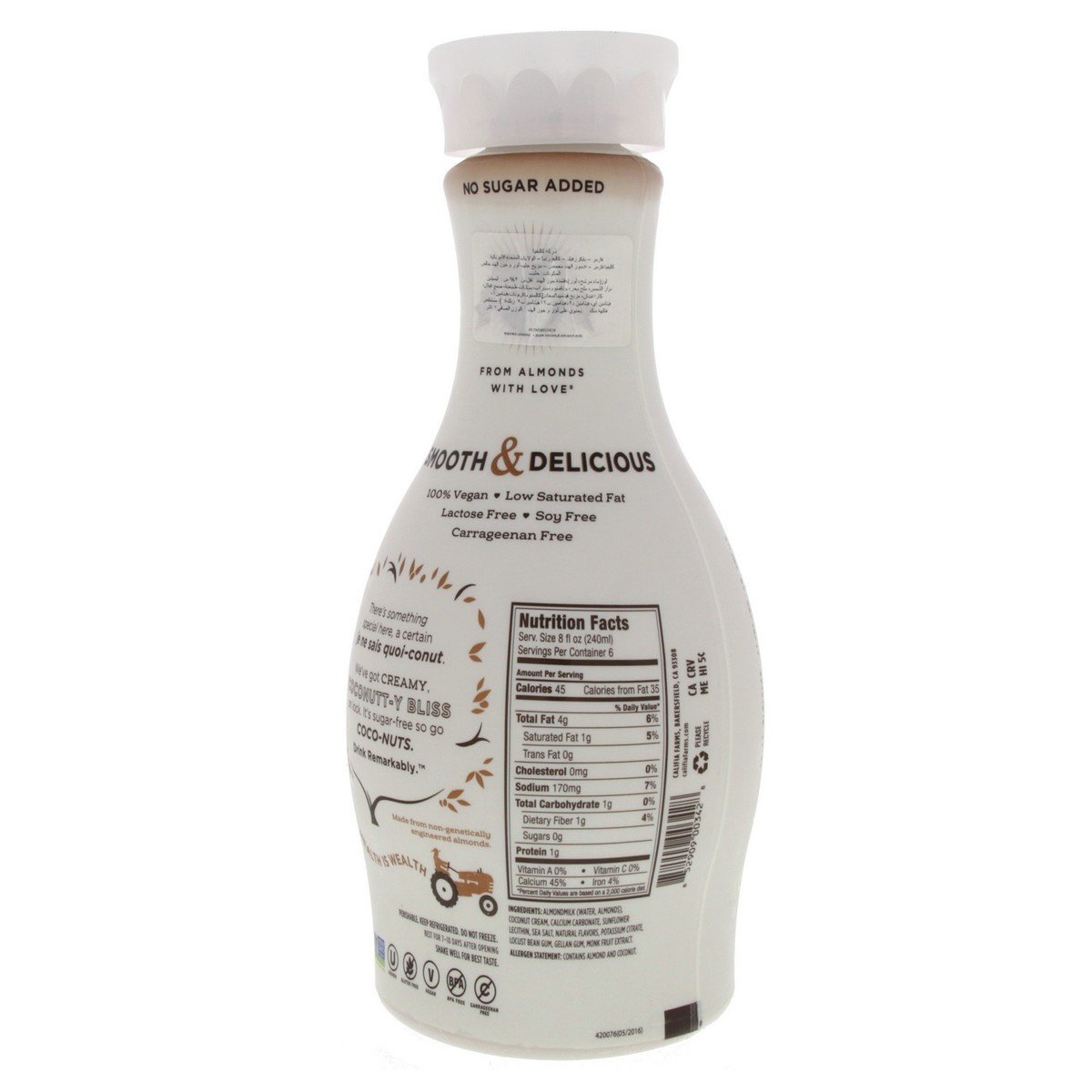 Califia Farm's Coconut Almond Milk 1.4 Litres