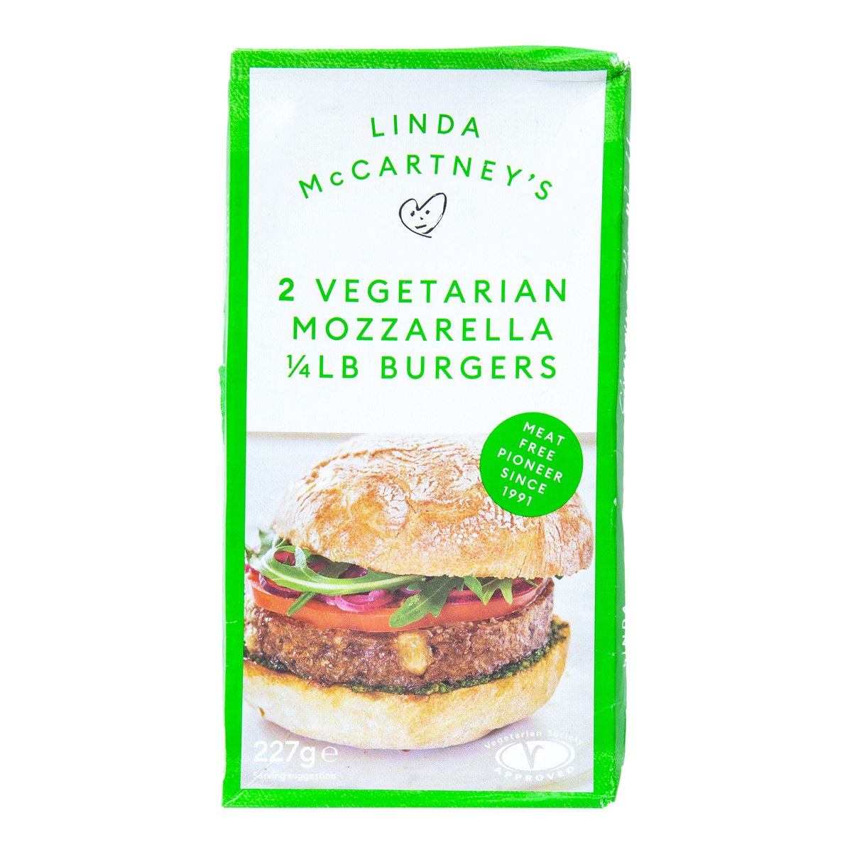 Linda McCartney's Vegetarian Mozzarella Burgers 227 g