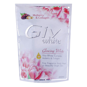 Giv White Body Wash Sakura Reffil 450ml