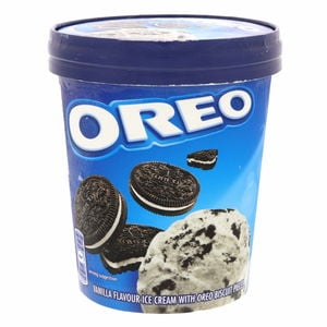 Oreo Vanilla Flavour Ice Cream With Oreo Biscuits 480 ml