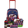 School Trolley Bag 5 in 1 Set Assorted
