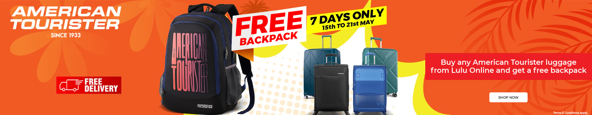 American tourister free backpack