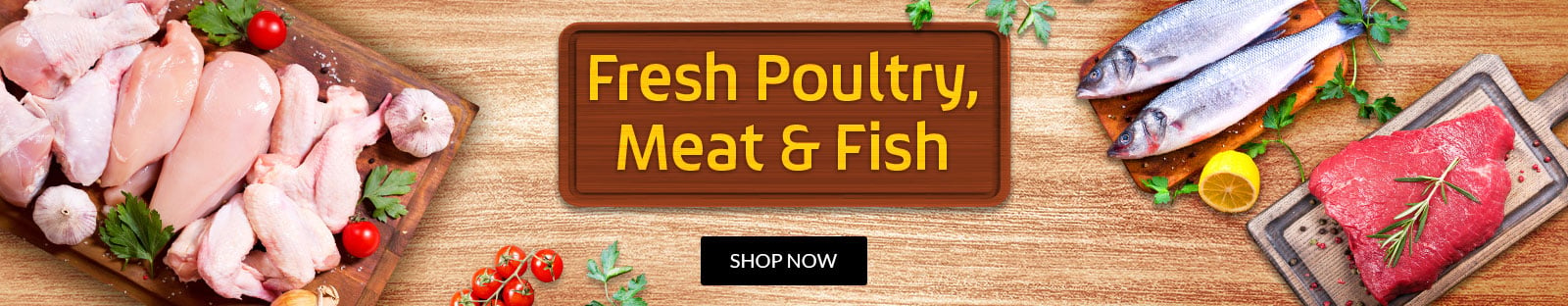Fresh Poultry Meat and fish