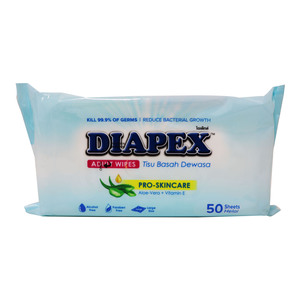 Diapex Adult Wipes 50 Counts