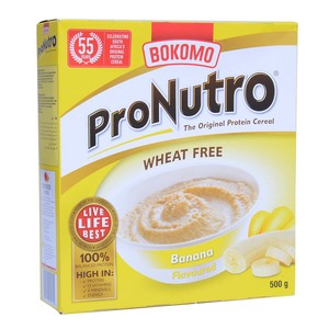 Bokomo ProNutro Banana Cereal Wheat Free 500g