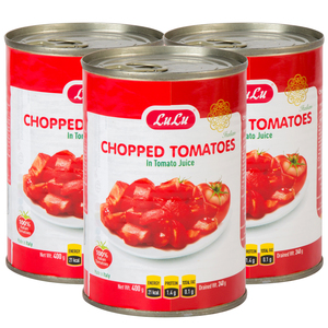 LuLu Chopped Tomatoes in Tomato Juice 3 x 400g
