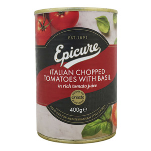 Epicure Italian Chopped Tomato With Basil 400g