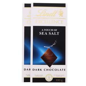 Lindt Excellence A Touch Of Sea Salt Dark Chocolate 2 x 100g